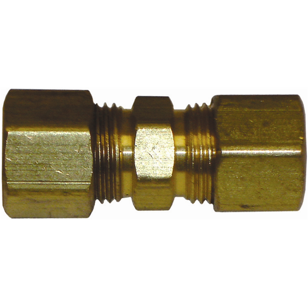 5/16" Solderless Compression Union Brass Fitting