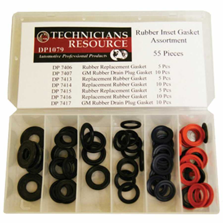 Rubber Inset Drain Plug Gasket Assortment