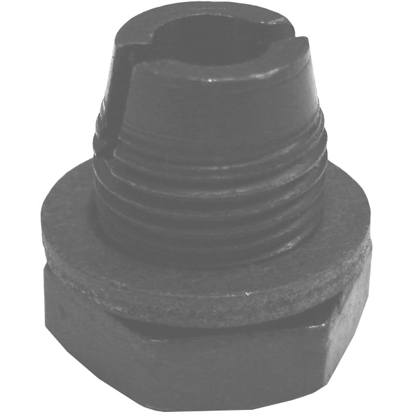 Drain Plug 1/2 T.O.S Machined w/ Fiber - 3/4" Hex