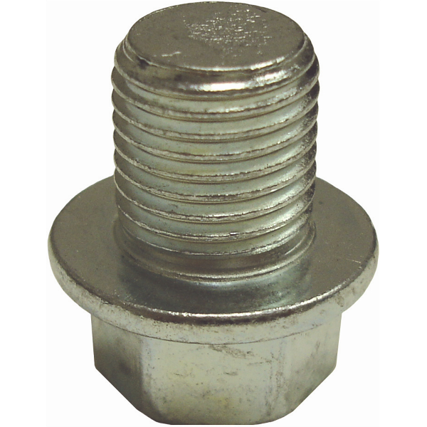 Drain Plug 12mm - 1.25" Regular Point Zinc Plate