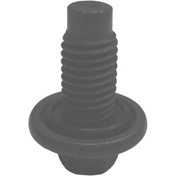 12mm-1.75 Drain Plug w/ Inset Rubber Gasket - 13mm Hex