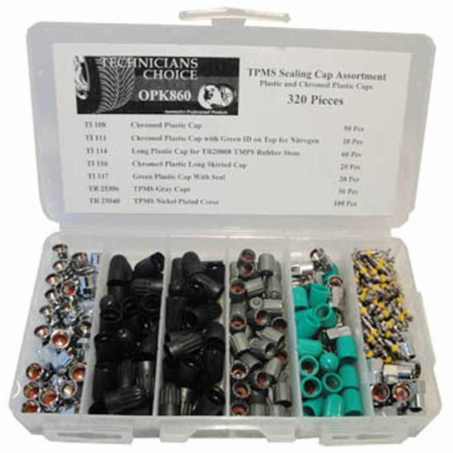 TPMS Sealing Cap And Core Kit (320 Pcs)