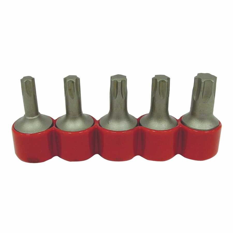 Torx Square Drive Bit Set, 5 Piece, Iso-Temp TX40-55