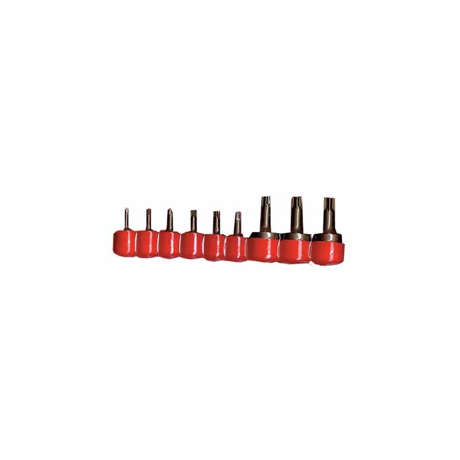 Torx Square Drive Bit Set - Iso-Temp TX10-50 - 9-Pc