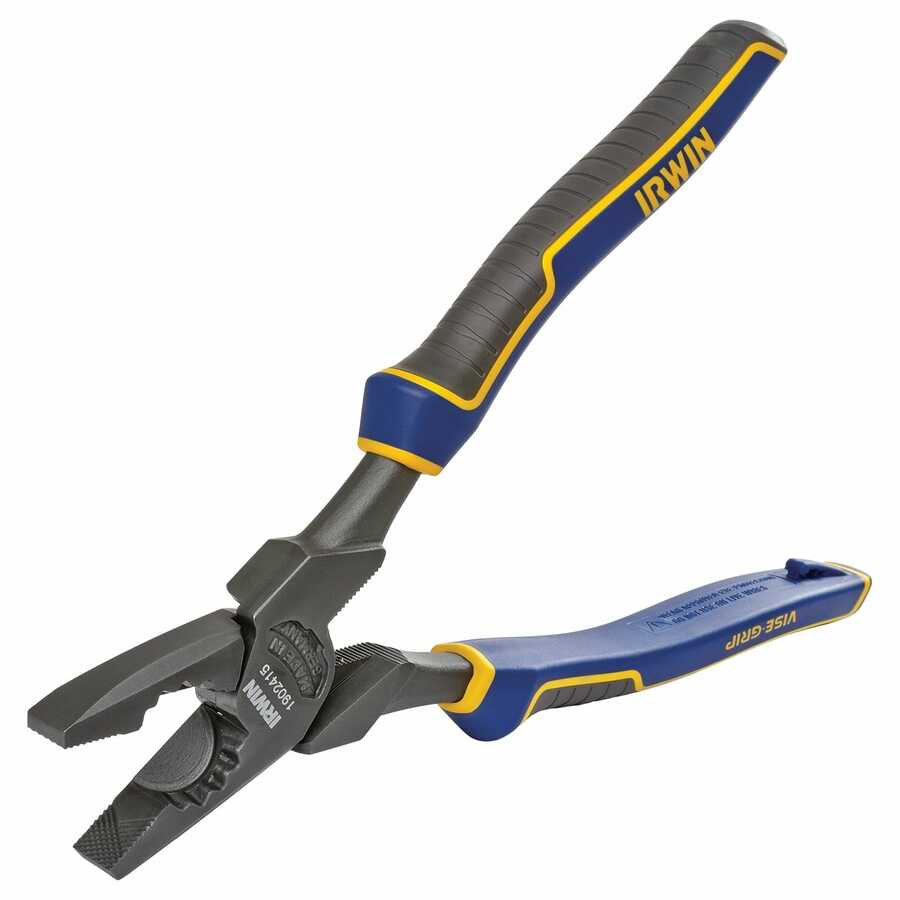 9.5" HIGH LEVERAGE LINEMAN'S PLIERS WITH FISH TAPE