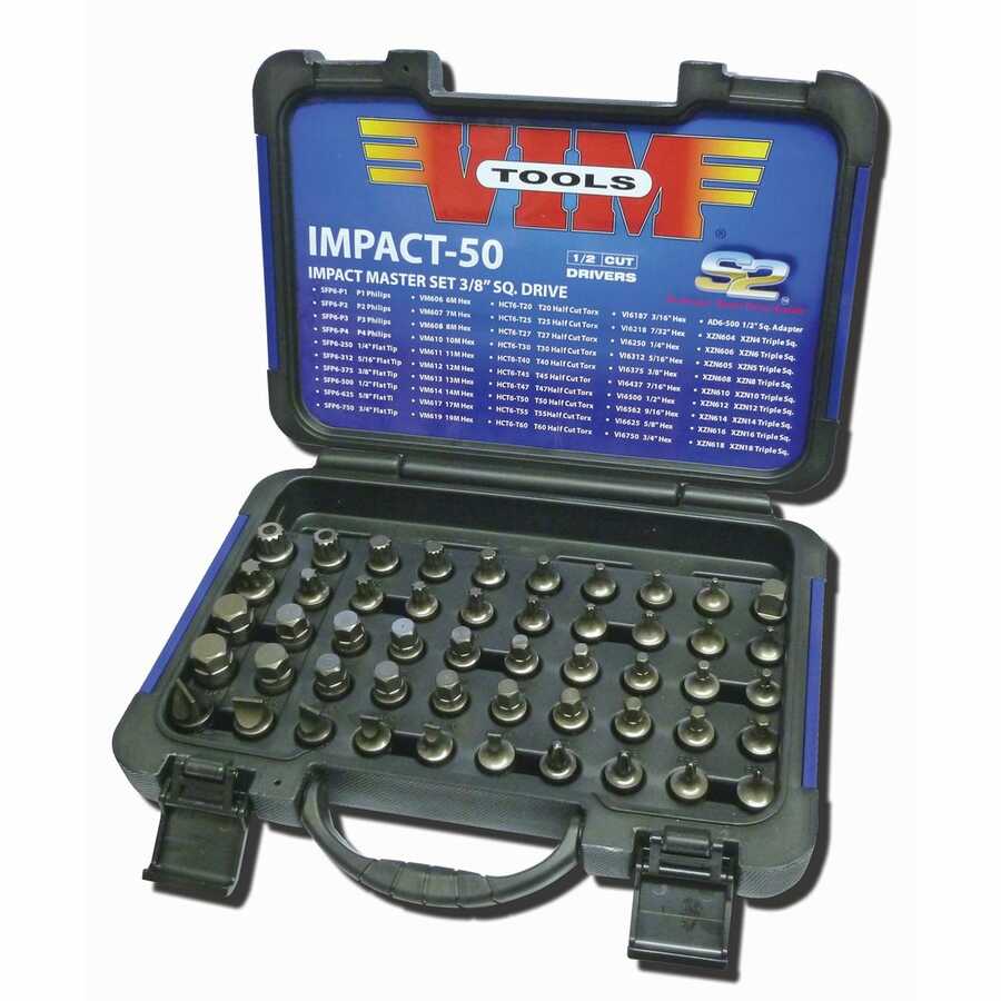 50pc Master Set- 3/8" Sq. Drive