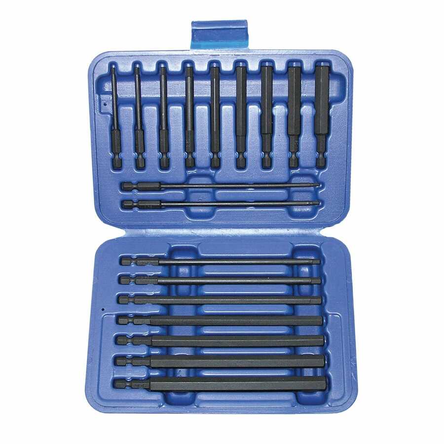 Metric Hex Power Bit Set 2.5-10mm 18 Pc