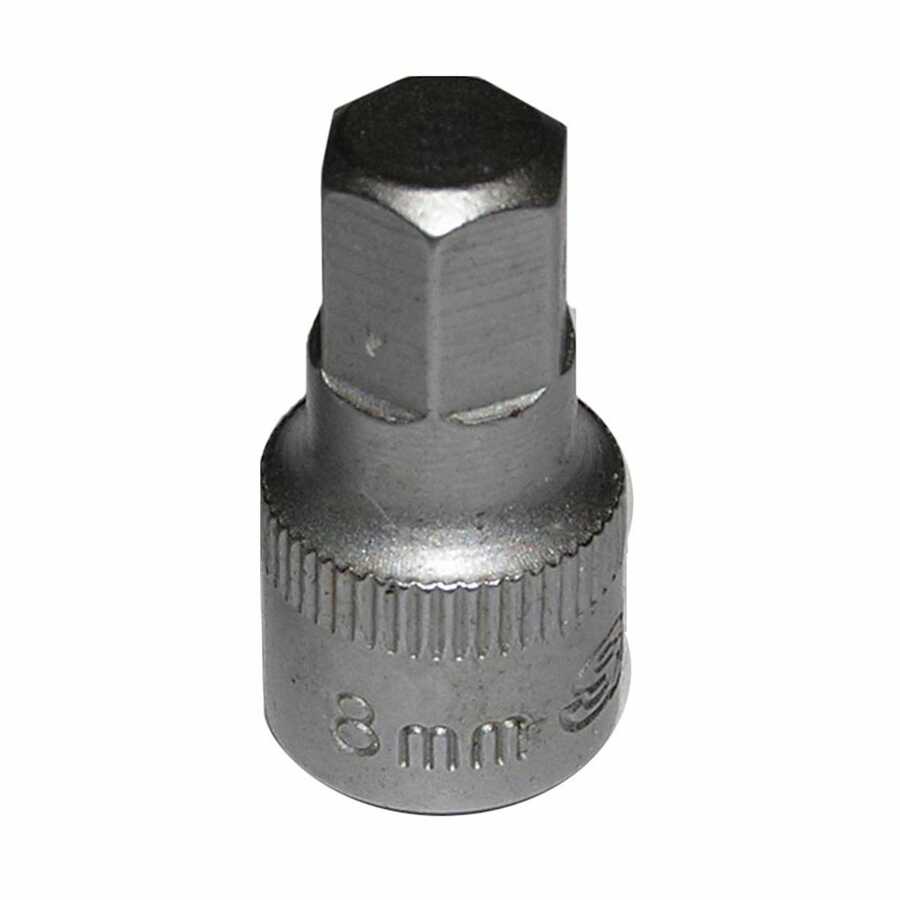 SOC 8MM 1/4D HEX 6PT MALE