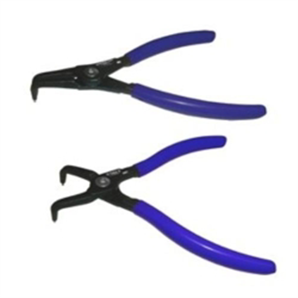 SNAP RING BENT PLIERS SET 7"