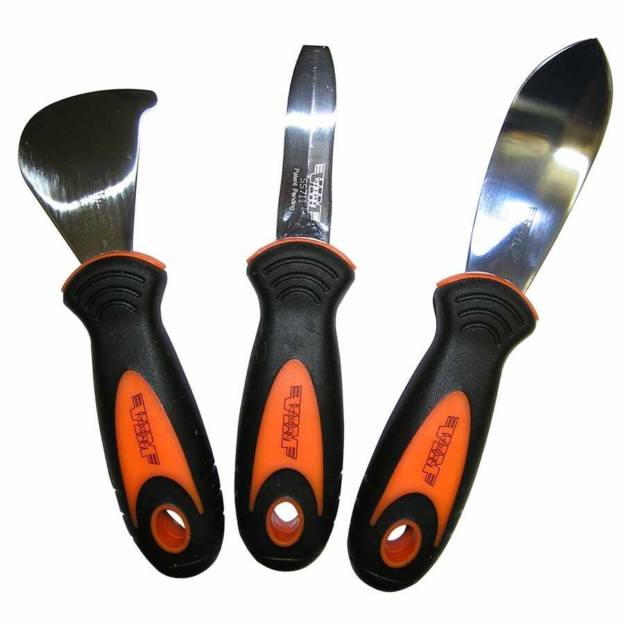 Knife Blade Scraper Set 3Pc