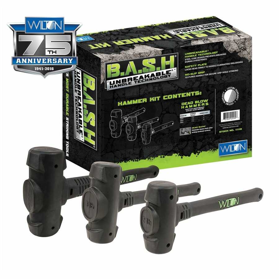 3 Piece Bash Dead Blow Hammer