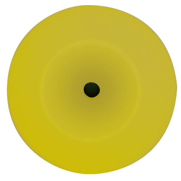 Foam Cut Yellow Buff Pad 8"