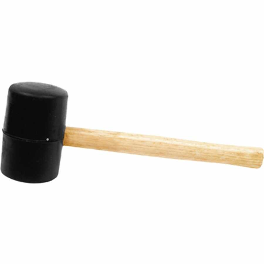 32 oz Wood Handle Rubber Malle