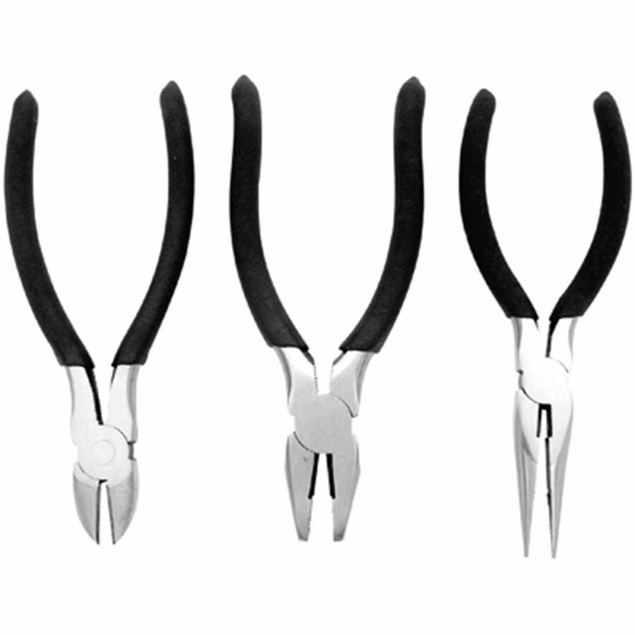 3 pc Pliers Set - 6" LN, 6" Di