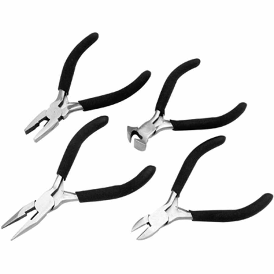 4 pc Mini Pliers Set