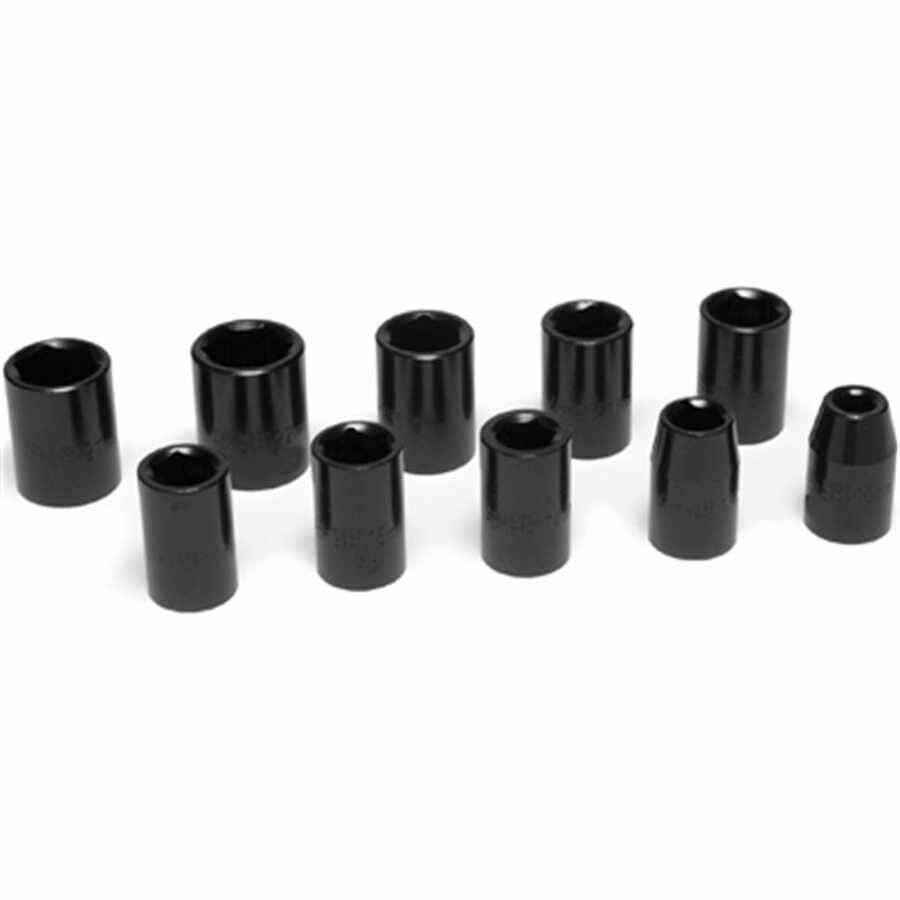 10 Pc 1/2" Dr SAE Imp Skt Set