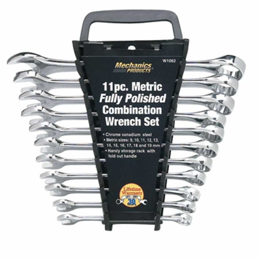 11 Pc Full Polish Wrench Set