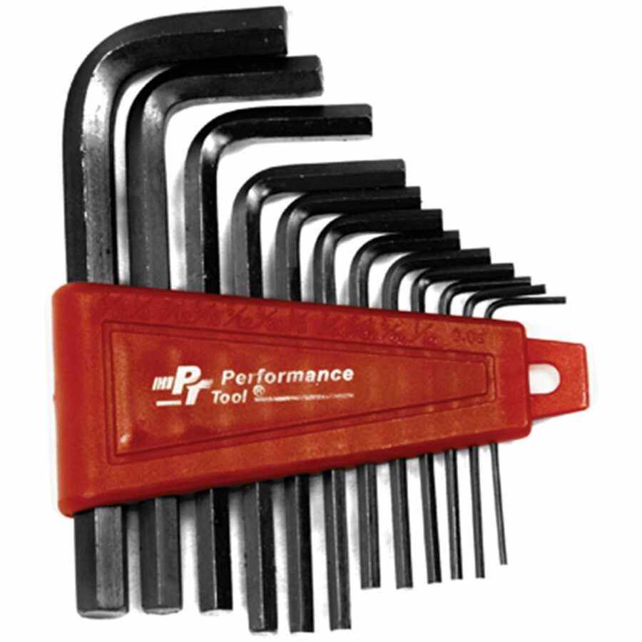 12 Pc SAE Hex Key Set w/Holder