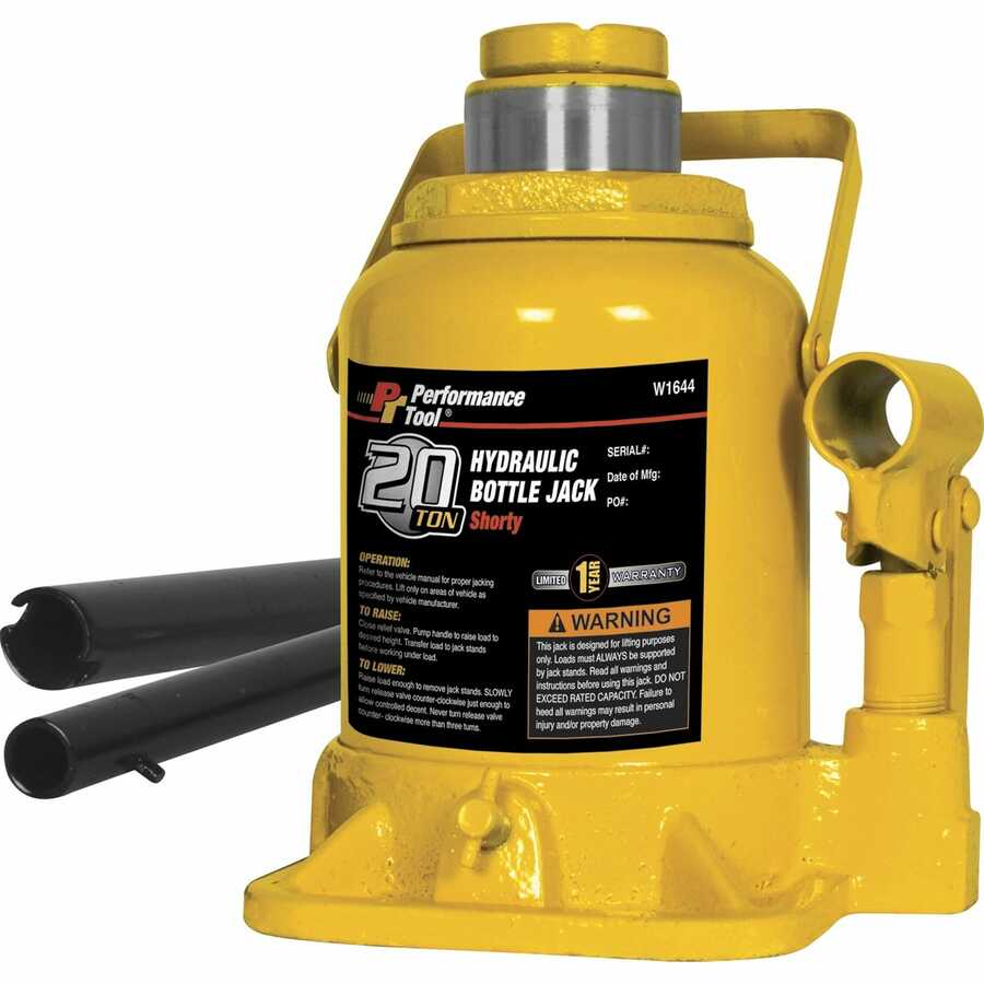 20 Ton Shorty Hydraulic Bottle Jack