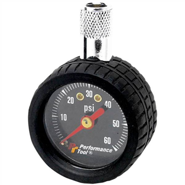 TIRE PRESSURE GAUGE-BLACK-DIAL