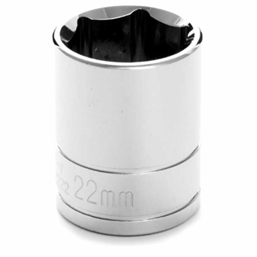 1/2" Dr 6pt Std. Socket 22mm