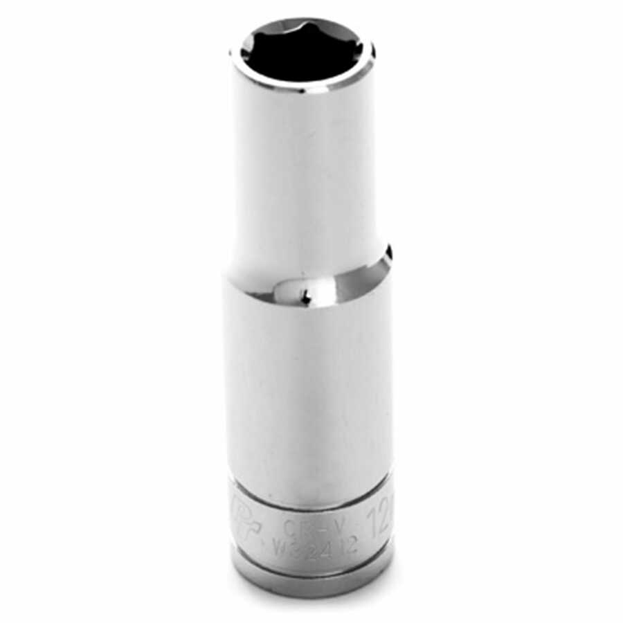 1/2" Dr 6pt Deep Socket 12mm