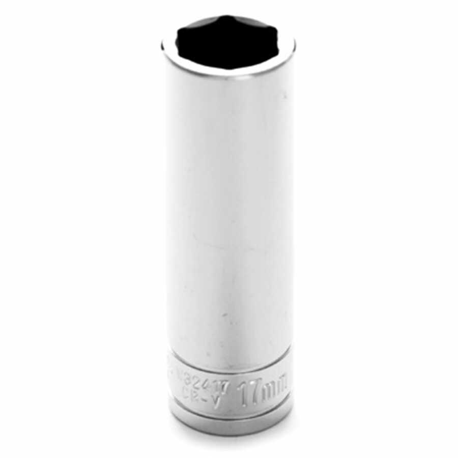 1/2" Dr 6pt Deep Socket 17mm