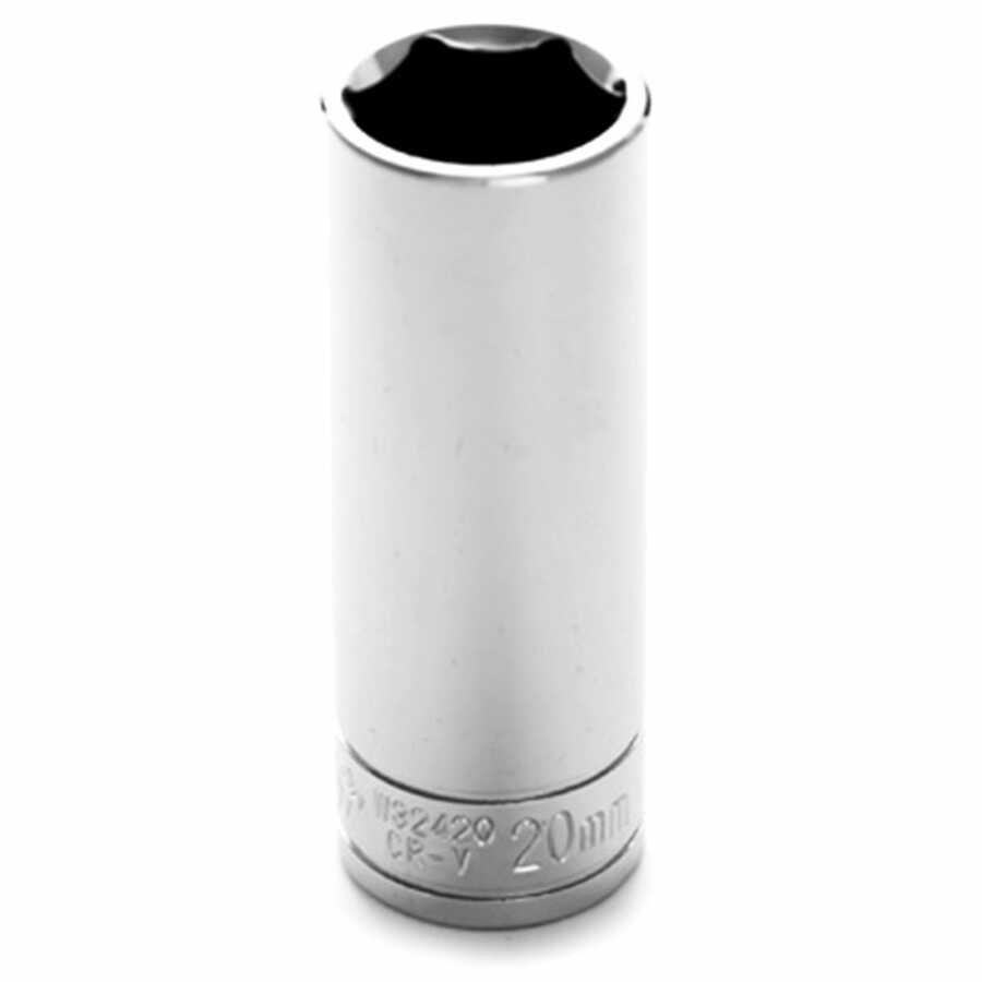 1/2" Dr 6pt Deep Socket 20mm