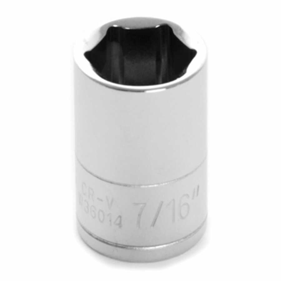 1/4'' Dr 6pt Std. Socket 7/16"