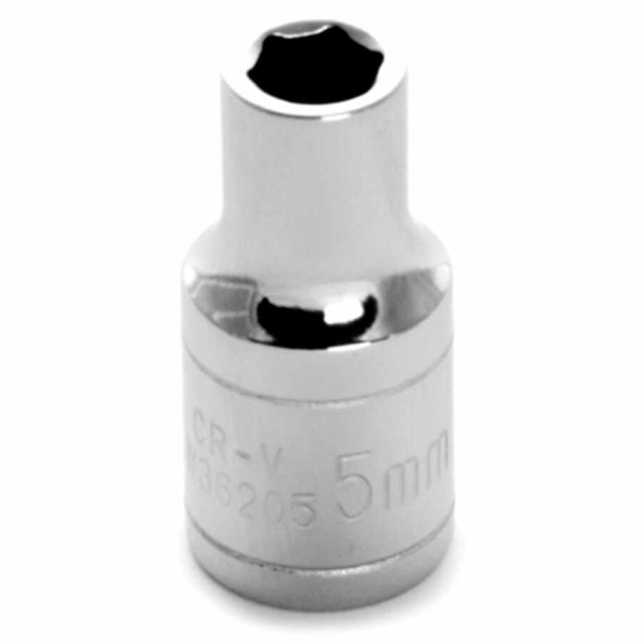 1/4'' Dr 6pt Std. Socket 5mm