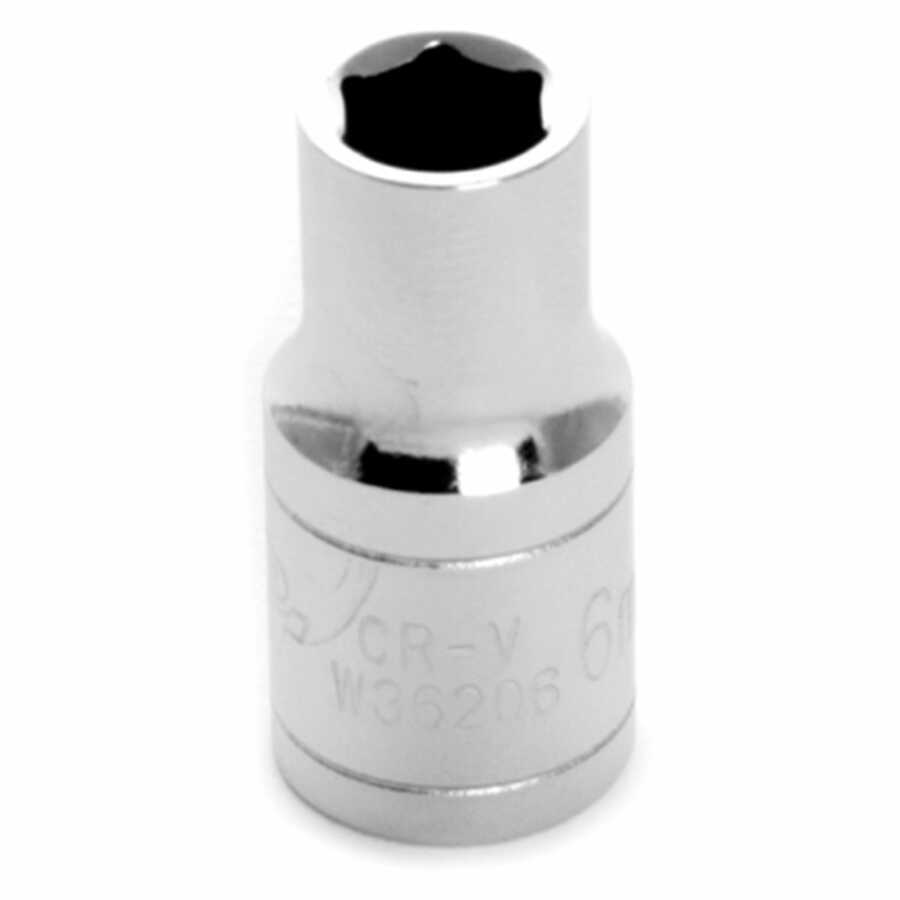 1/4'' Dr 6pt Std. Socket 6mm