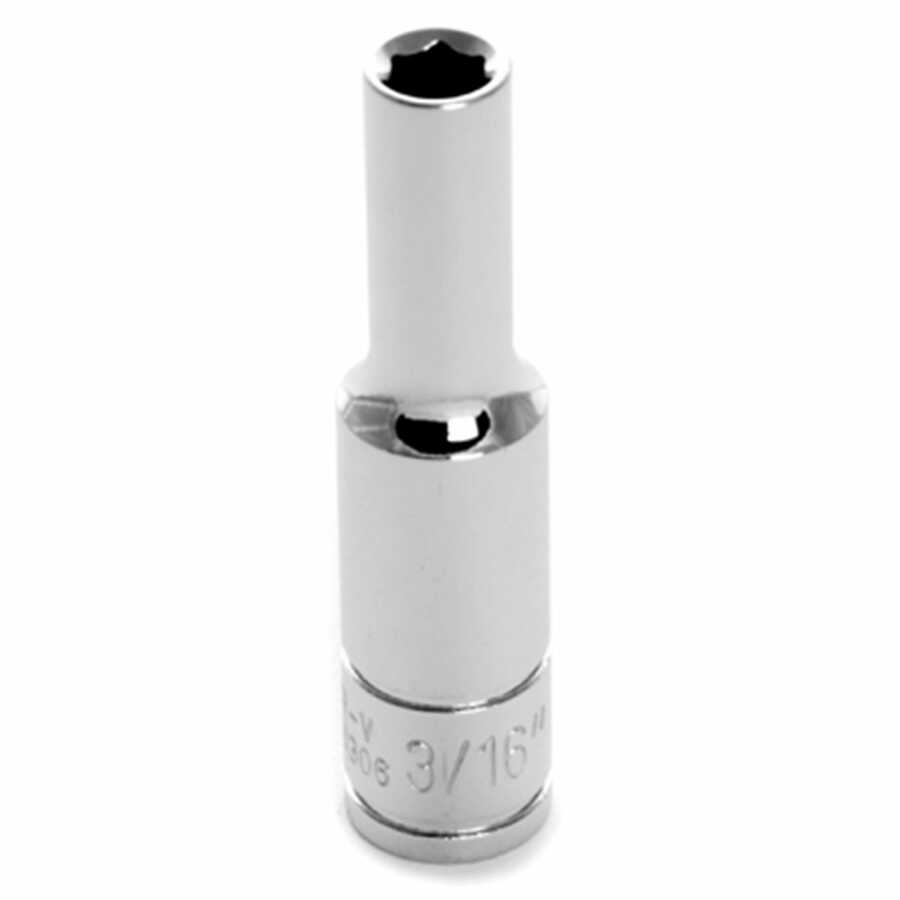 1/4'' Dr 6pt Deep Socket 3/16"