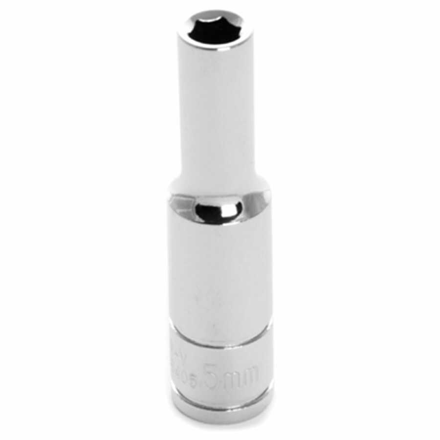 1/4'' Dr 6pt Deep Socket 5mm