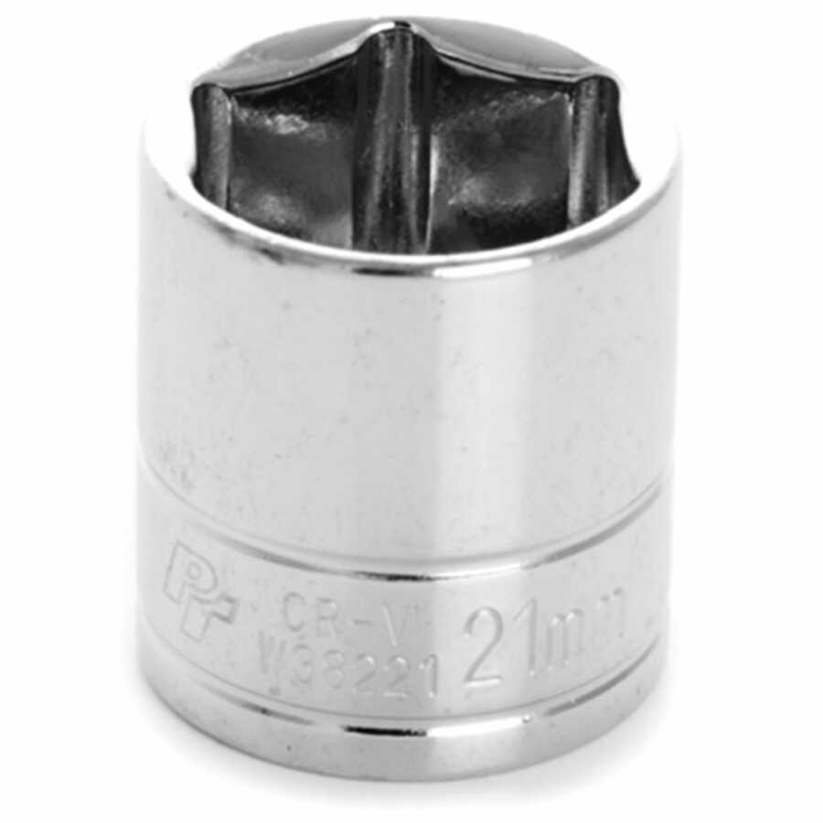 3/8'' Dr 6pt Std. Socket 21mm