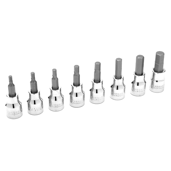 8 PC 3/8'' DR SAE HEX BIT SET