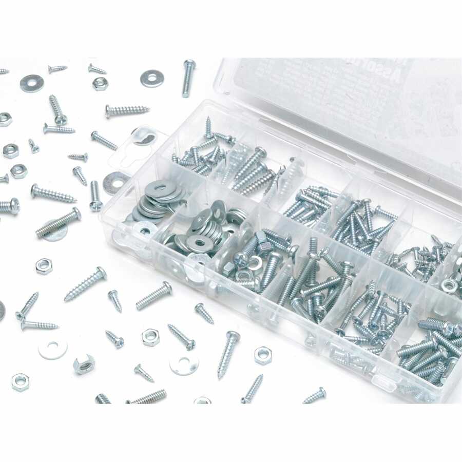 SAE Nut and Bolt Hardware Kit - 347-Pc