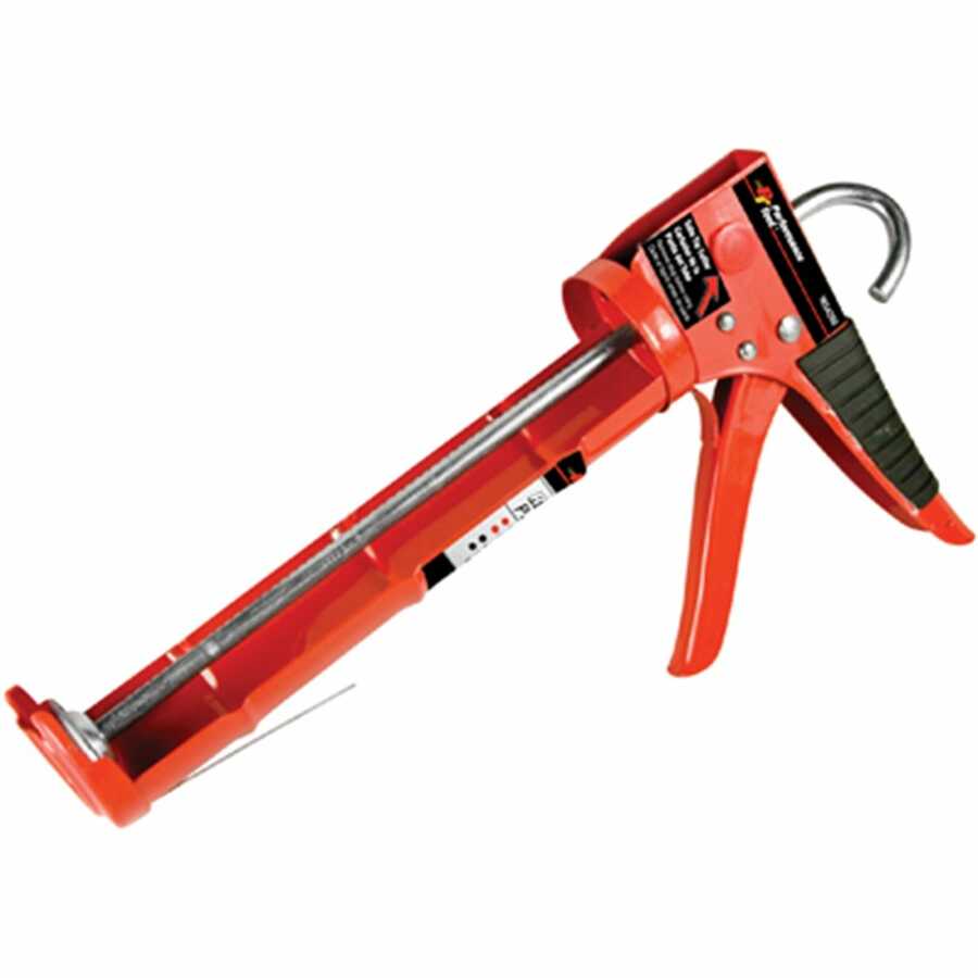 Ratcheting Caulk Gun w/Cutter