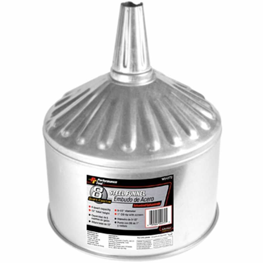 8QT Steel Galvanized Funnel