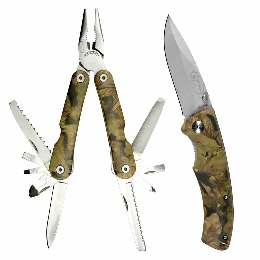 2 pc Camo Multi Tool Set