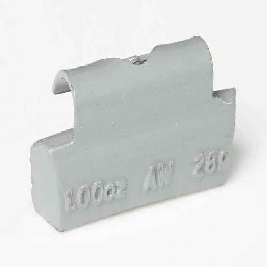 0.25 oz AW style Plasteel clip-on weight