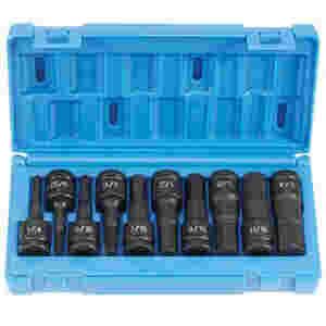 1/2 In Dr Impact Hex Driver Set - 10-Pc