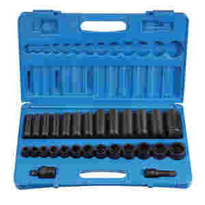 1/2 In Dr Standard & Deep Length Fractional Set - 28-Pc