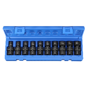 10 Piece 3/8" Drive Universal Metric Impact Socket Set