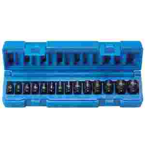 1/4 In Dr 6 Pt Std Metric Impact Socket Set - 14-Pc