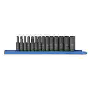 14 Pc. Impact METRIC Deep Socket Set 1/4" DRIVE