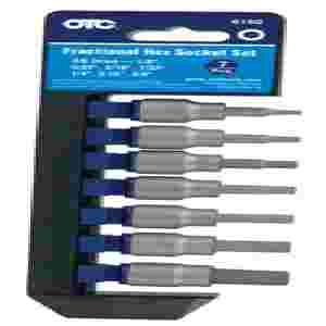 3/8" In Dr Fractional Hex Socket Set - 7-Pc