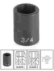 1/2" Drive x 2-1/8" Standard Impact Socket