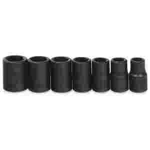 7 pc 1/2" Drive 6-Point SAE Shallow Socket Set on ...