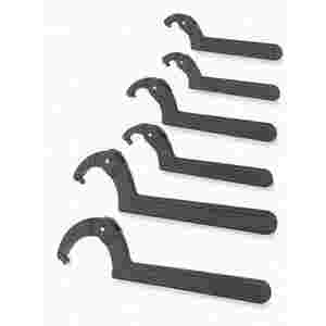 6 pc SAE Adjustable Face Spanner Wrench Set