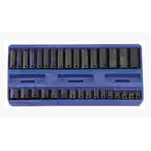 3/8 Inch Drive Metric Impact Socket Set 32 Pc...